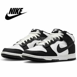 新品未使用 NIKE ダンク ミッド【28cm】定価14200円 パンダ DUNK MID ナイキ 靴 スニーカー シューズ 白 黒 0830