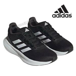 新品未使用 アディダス【24cm】ランファルコン 定価6600円 スニーカー adidas ランニングシューズ スポーツ RUNFALCON 靴 運動 黒 7556