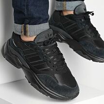 新品未使用 adidas レトロピー【28cm】定価14300円 天然皮革 スニーカー スエード レザー RETROPY アディダス 靴 2200 黒 本革 シューズ_画像2