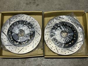 Z1 Motorsports Z34 original akebono caliper front left right set 2 piece rotor Fairlady Z Z34 V36 Z33 new goods unused 