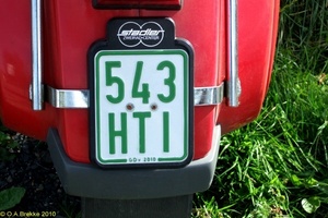  евро plate номерная табличка подлинный товар Германия VESPA 946