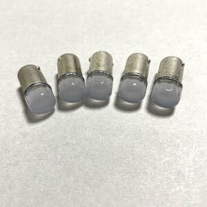 BA9S スズキ カワサキ ホンダ LED メーター球インジケーター 白色 5個 ポジションランプ、ナンバー灯、ルームランプ、メーター類