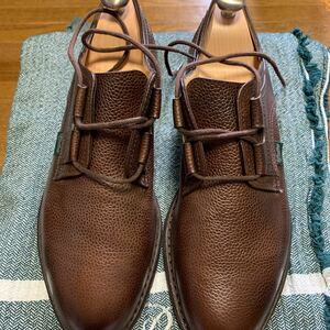 (1回使用、美品) Paraboot CHERVERNY（シェルベニー）ギリーシューズ　ブラウンシボレザー　size8