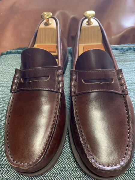 (2回ほど使用)Paraboot V’eritable Mocassin スリッポンローファー size8 27.0〜27.5cm