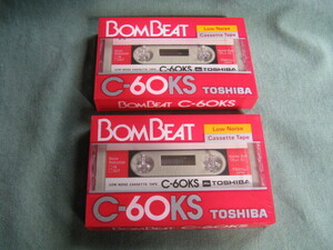 TOSHIBA cassette tape BOMBEAT C-60KS 2 ps unopened goods 