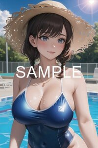 【高画質 純正光沢紙 A4ポスター】 美女 巨乳 美乳 美尻 水着 可愛い 制服 コスプレ 下着 着物 美少女 アニメ 同人 アート イラスト 5-0838