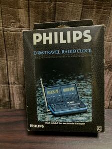 PHILIPS D1868 Philips путешествие re Dio часы не использовался . близкий состояние..