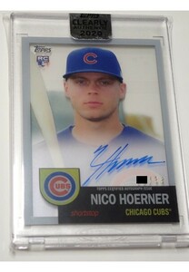 【Nico Hoerner】2020 TOPPS CLEARLY AUTHENTIC 2020 直筆サインカード /99枚限定 シカゴ カブス