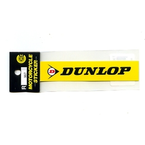 2枚セット DUNLOP(ダンロップ) ステッカー小 黄色ベース【R997】の画像1