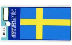 2枚セット　スウェーデン国旗ステッカー 【3124】