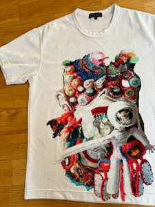 コムデギャルソンオムプリュス★プリント加工★半袖Tシャツ★