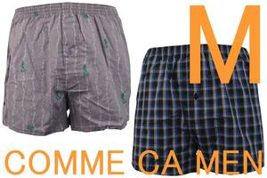 即決●コムサメン COMME CA MEN トランクス（M）2枚セット №13 新品 