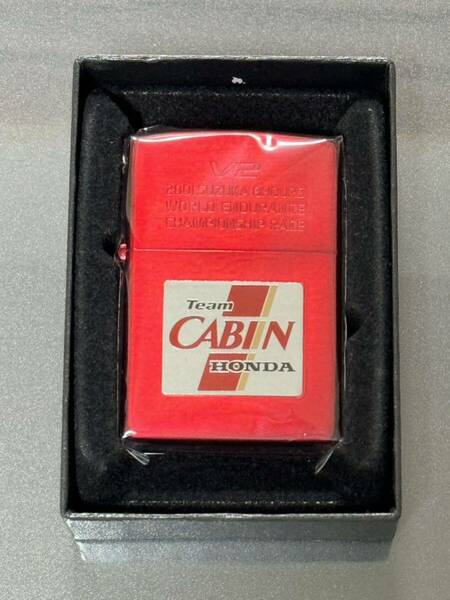 zippo Team CABIN HONDA 限定数 150個 限定品 チーム キャビン ホンダ 年代物 2001年製 V2 鈴鹿サーキット シリアルナンバー NO.035/150