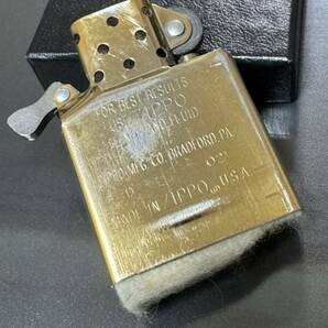 zippo GOLD Armor Case 希少 初年度 ゴールド アーマー 初期型 2002年製 Heavy Wall solid brass ソリッドブラス デットストック の画像9