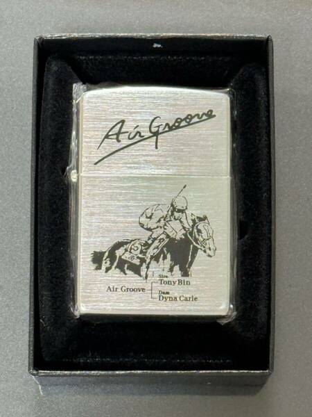 zippo 名馬 エアグルーヴ Air Groove 年代物 1997年製 年代物 競馬 デットストック ケース 保証書
