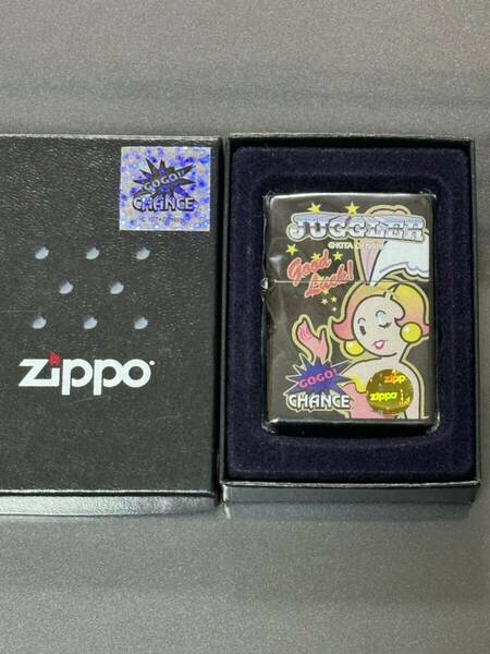 zippo ジャグラー ガール JUGGLER GIRL 2008年製 GO GO CHANCE KITA DENSHI good Luck 特殊加工 デットストック ケース 保証書 