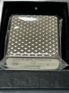 zippo アーマー ダイヤカット 両面特殊刻印 Heavy Wall Armor Case 初期型 2003年製 silver シルバー 両面 特殊刻印 彫刻 特殊加工品 