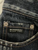 ★BURBERRY BLACK LABEL バーバリーブラックレーベル　デニムパンツ ジーンズ ジーパン チェック柄　メンズ　70サイズ_画像4