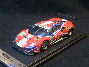 ◆ LookSmart【LSLM106】1/43 Ferrari 488 GTE Evo “AF Corse” #51 / 2020 Le Mans クラス２位, 総合21位 ◆