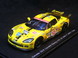 ◆ Spark【S1486】1/43 Chevrolet Corvette C6.R Z06 “Corvette Racing” #63 / 2008 Le Mans 総合14位, クラス２位 ◆