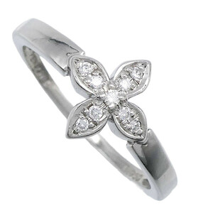  Vendome Aoyama ring Pt950 diamond 9 number Cross design 