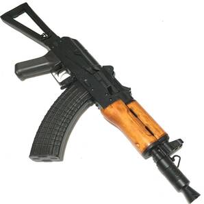 【リアルウッド】 APS AK74u 電動ブローバックガン