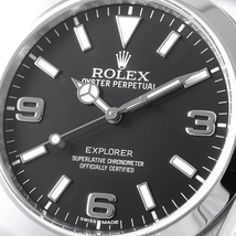 ロレックス エクスプローラーI 前期型 ブラックアウト 214270 ブラック ランダム番 中古 メンズ 腕時計　_画像6