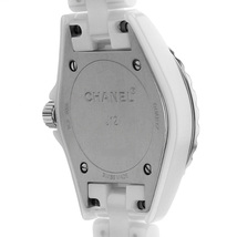 シャネル J12 白セラミック 8Pダイヤ H2570 中古 レディース 腕時計　_画像3