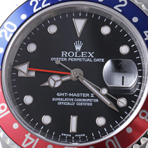 ロレックス GMTマスターII 赤青ベゼル 16710 ブラック D番 中古 メンズ 腕時計　_画像6