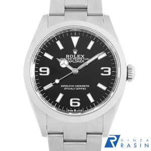 ロレックス エクスプローラーI 124270 ブラック ランダム番 中古 メンズ 腕時計　