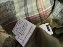 センソユニコ「ｔ・ｂ」４０サイズ　リネン１００％　チェック柄　変形タック入　スカート　美品！最安送料３７０円_画像6