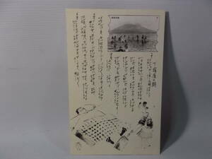 １７７　戦前　古　絵はがき　ポストカード　絵葉書　エハガキ　方言　九州　櫻島