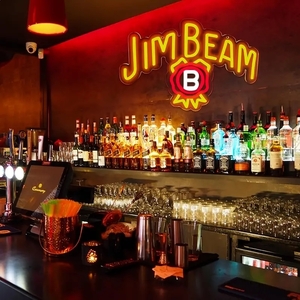 [new new product ]# large price decline extra attaching! super popular Jim beam whisky * Bourbon LED neon autograph # import miscellaneous goods m