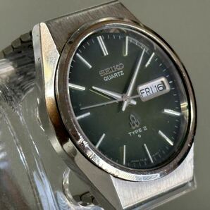 1円〜◆SEIKO セイコー TYPE ll タイプ2 クォーツ 7546-8070 グリーン文字盤 メンズ腕時計 の画像2