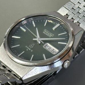 1円〜◆SEIKO セイコー TYPE ll タイプ2 クォーツ 7546-8070 グリーン文字盤 メンズ腕時計 の画像9
