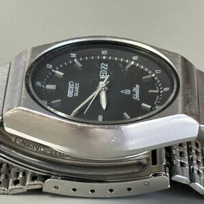 1円～◆SEIKO セイコー Silver Wave シルバーウェーブ 8229-6030 クォーツ ブラック文字盤 メンズ腕時計 の画像6