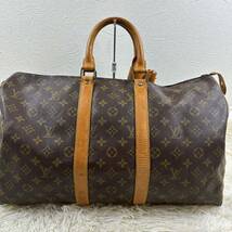 LOUIS VUITTON ルイヴィトン モノグラム M41428 SA キーポル45 ボストンバッグ_画像2