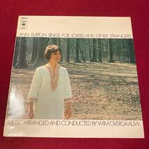 LP レコード オランダ盤 オリジナル Ann Burton アン・バートン SINGS FOR LOVERS AND OTHER STRANGERS CBS-S64485_画像1