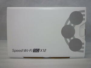 ☆未使用☆新品 Speed Wi-Fi 5G X12 モバイルルーター アイスホワイト NARO3SWU NECプラットフォームズ 利用制限〇 ①