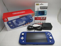 Nintendo Switch Lite 任天堂 スイッチ ライト 本体 ブルー ※2024年4月8日購入品 ポータブルゲーム機 動作確認済 USED_画像1