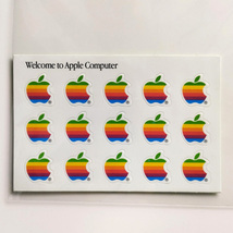 【当時物】 Apple レインボーロゴ ステッカー Mac アップルコンピューター 非売品 オリジナル 本物 ミニサイズ 1枚でリンゴ15個分_画像1