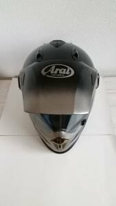 240518 used Arai ARAI TX motard Motard motard black size XS/S (53-56cm) helmet with defect 