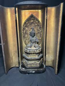 rare [........ go in ] Buddhist image Buddhist altar fittings temple . temple era thing tree carving sculpture ...... Buddhism . image old .book@. valuable . vessel law ... image Edo ..