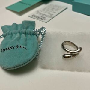 TIFFANY＆Co. ◆ティファニー ◆エルサペレッティ ダブルエロンゲイテッド◆ティアドロップ SV925 リング ◆指輪 約13号 ◆シルバー