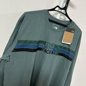 THE NORTH FACE★US限定メンズロングティシャツノースフェイス　緑　