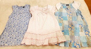 3 put on girl 120 130 pretty One-piece blue group 