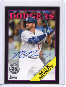 99枚限定！【マックス・マンシー ／ Max Muncy】2023 Topps Series 1 - 1988 Black Auto 直書きサイン ★ ドジャース 大谷翔平 同僚 