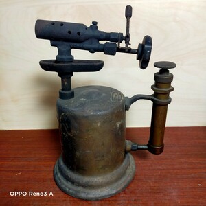  Rex industry OSAKA torch lamp torch burner gasoline torch brass made 