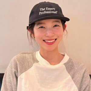 在原みゆき着用　ennoy COTTON CAP BLACK 24SS