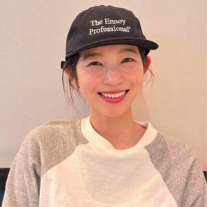 在原みゆき着用　ennoy COTTON CAP BLACK 24SS